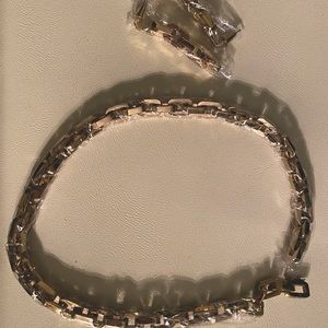 Eddie Borgo new with tags gold necklace & earrings